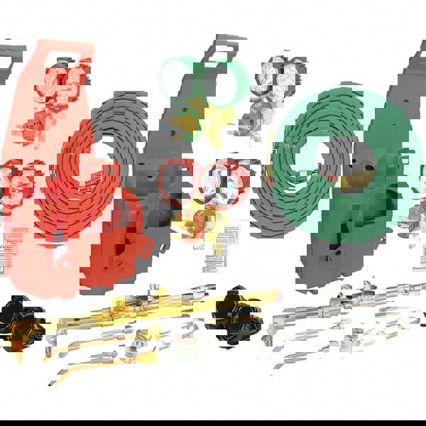 1/2 Inch Cutting Capacity, 3/16 Inch Welding Capacity, Oxygen and Acetylene Torch Kit